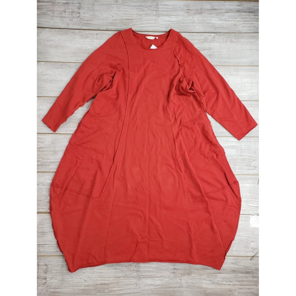 Cheyenne Womens Cotton Long Sleeve Sweatshirt Dress Red L/XL CT1538 NWT